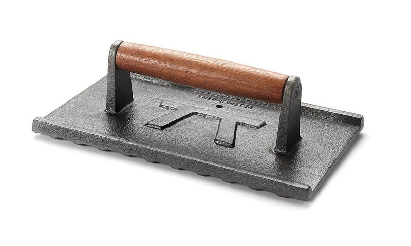 Rosewood Cast Iron Grill Press