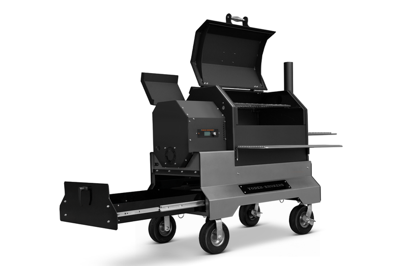 Yoder 640 Comp Yoder Smokers YS640s Comp Cart w/ Drawer & Stainless Steel Shelves ...