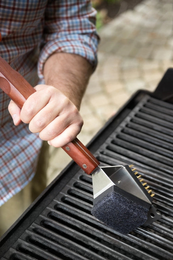 Rosewood Collection 3-in-1 Grill Brush