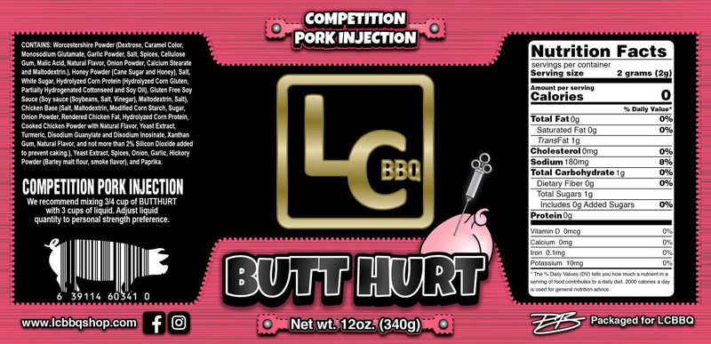 LC BBQ Butt Hurt Pork Injection