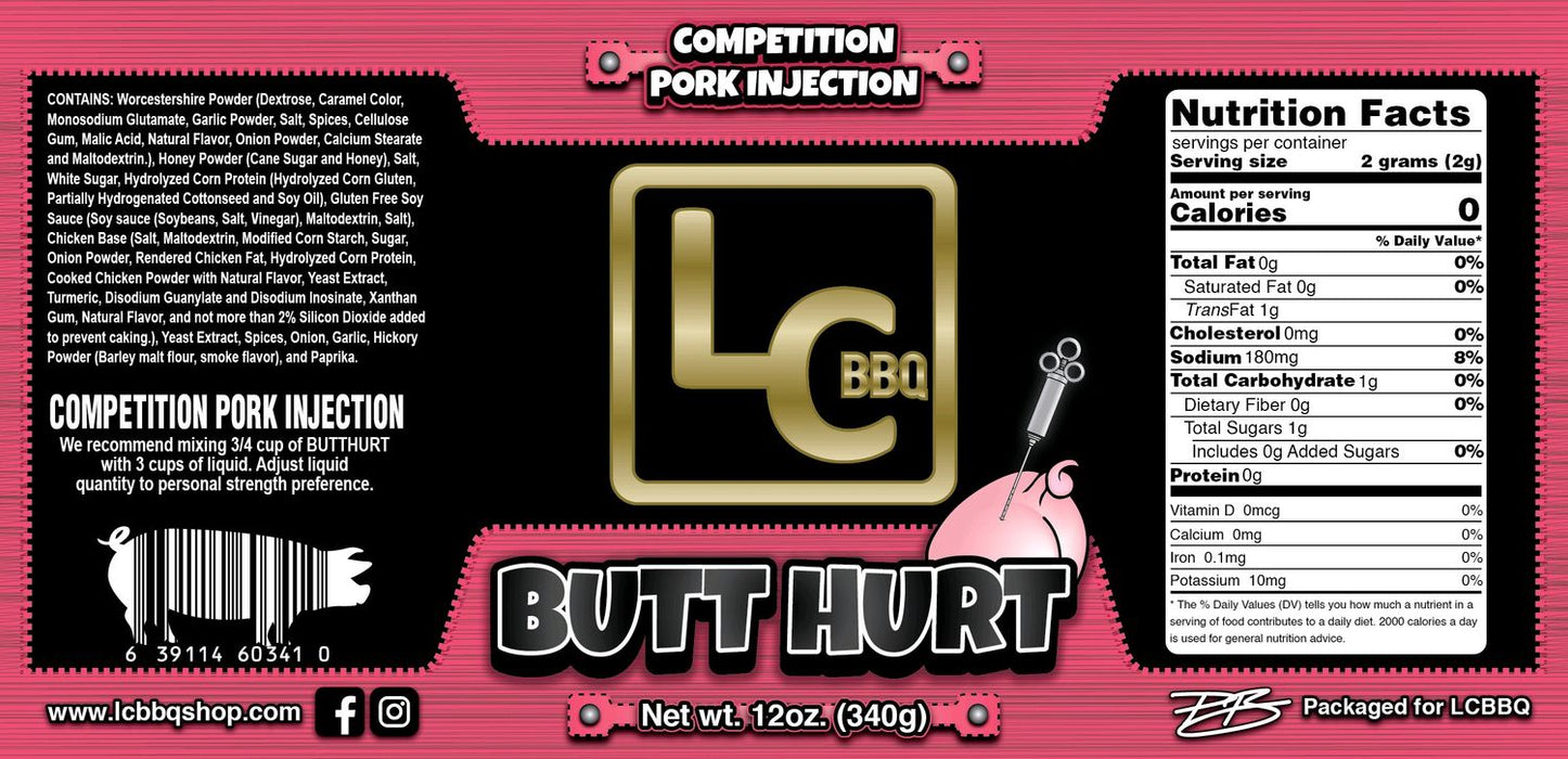 LC BBQ Butt Hurt Pork Injection