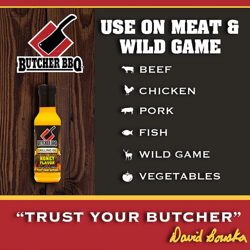 Butcher BBQ Honey Flavor Grilling Oil