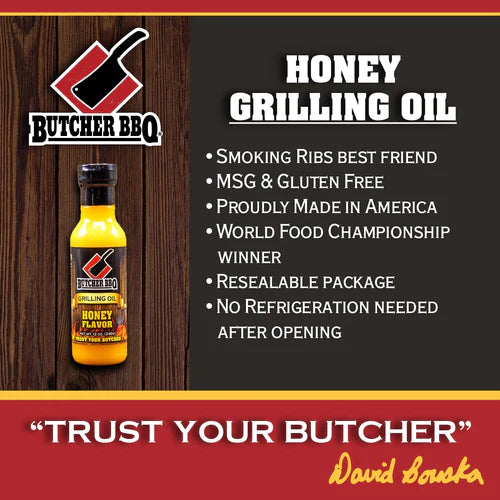 Butcher BBQ Honey Flavor Grilling Oil