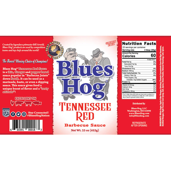 Blues Hog Tennessee Red Sauce Squeeze Bottle 23 oz.