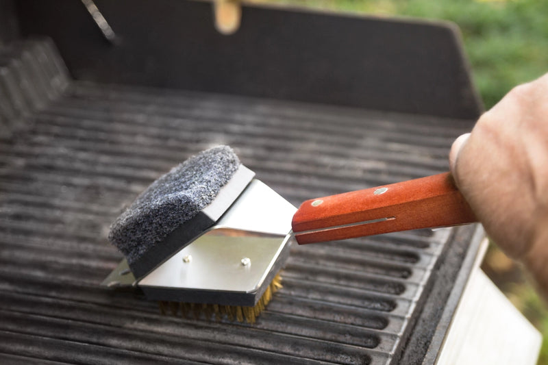 Rosewood Collection 3-in-1 Grill Brush