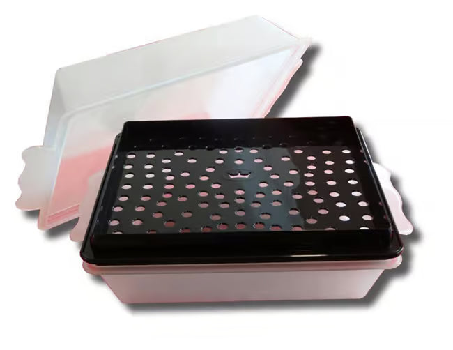 Batter Box- 11" X 13" Plastic Batter Box with Sifter