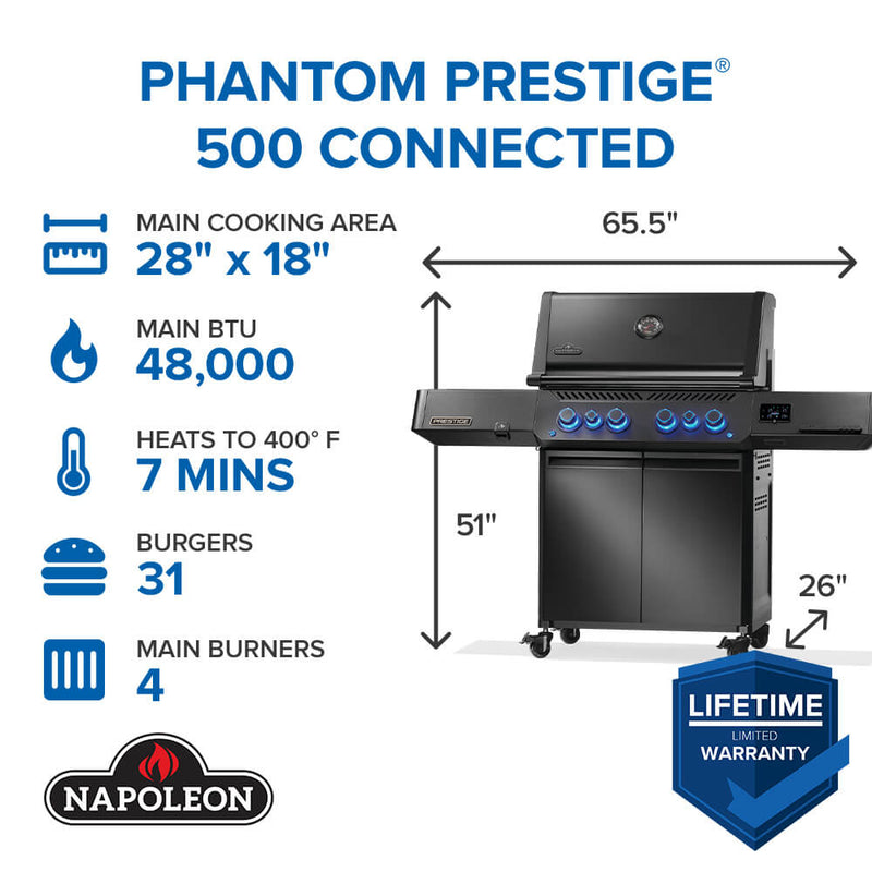Phantom Prestige 500 Connected w/ IR Side & Rear Burners