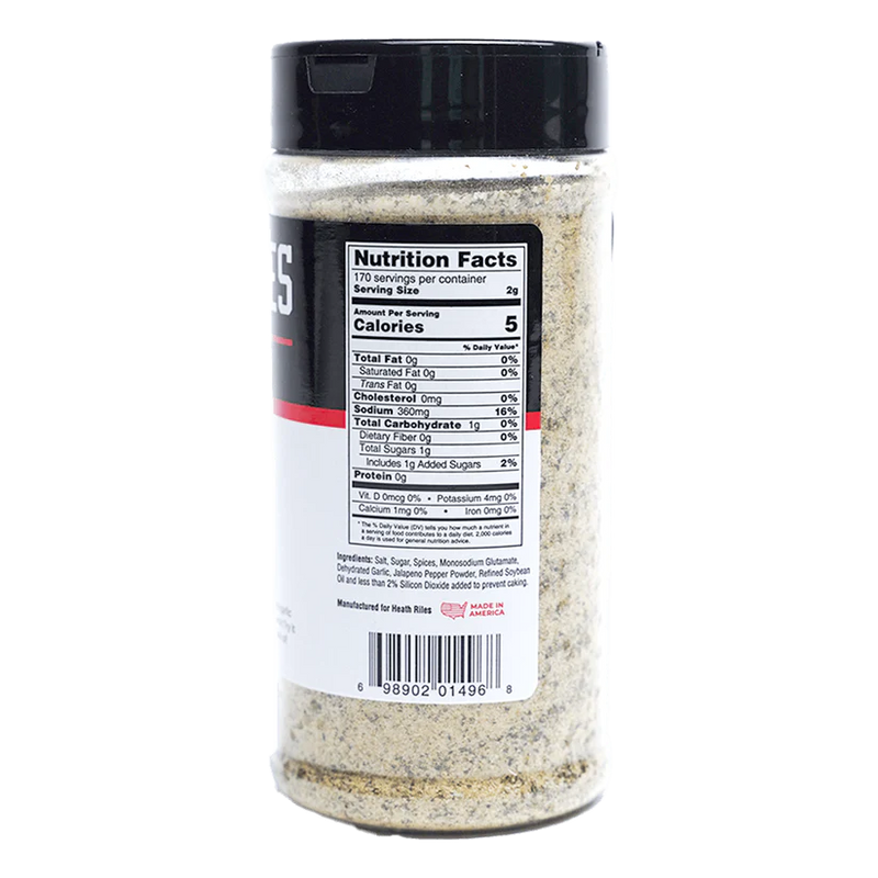 Heath Riles Garlic Jalapeño Rub