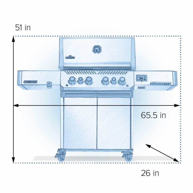 Prestige 500 Connected w/ IR Side & Rear Burners