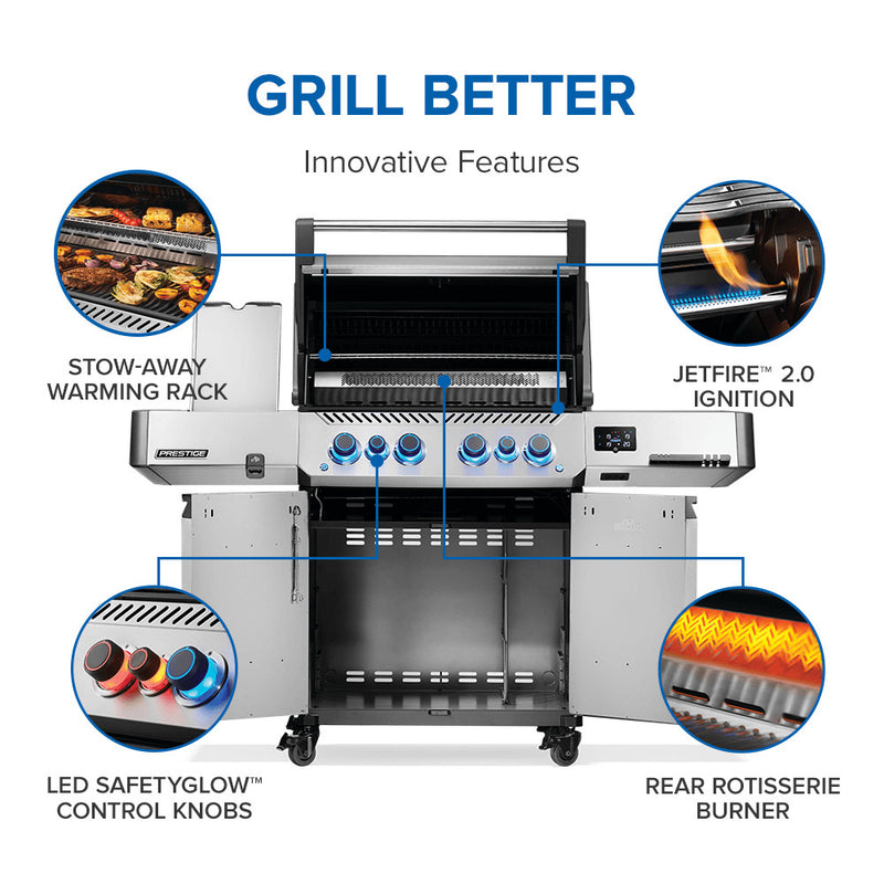 Prestige 500 Connected w/ IR Side & Rear Burners