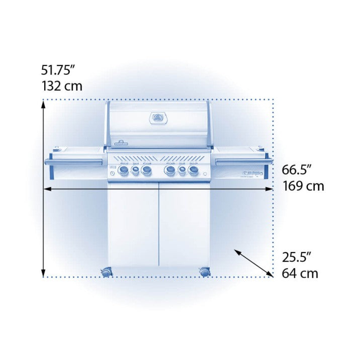 Napoleon Prestige PRO 500 w/ IR Side & Rear Burners