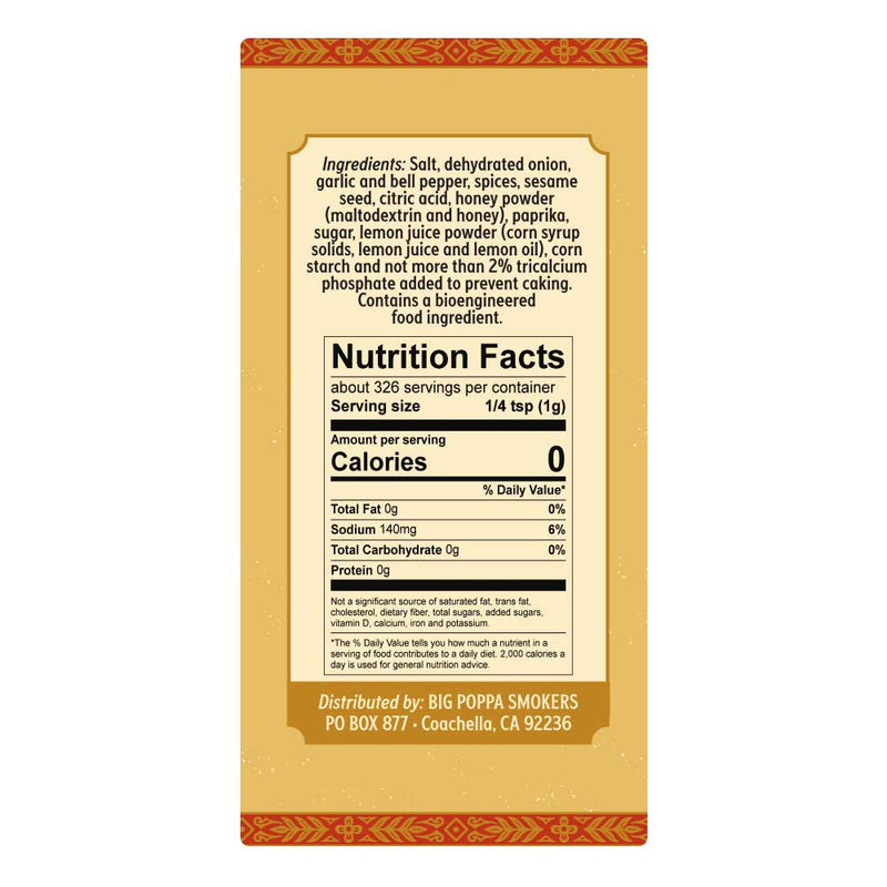 Big Poppa's Desert Gold Seasoning