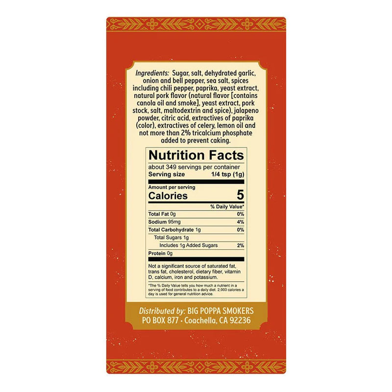 Big Poppa's Sweet Money Hot Seasoning