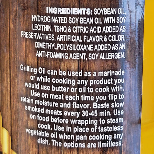 Butcher BBQ Butter Flavor Grilling Oil