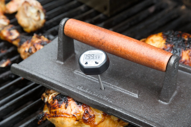 Rosewood Cast Iron Grill Press