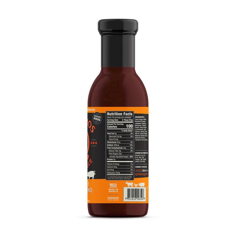 Kosmos Q Honey Jalapeno BBQ Sauce