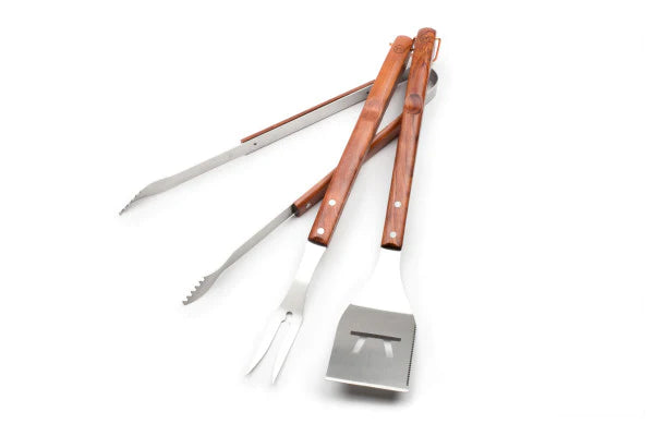 Outset Rosewood Collection 3-Piece BBQ Tool Set