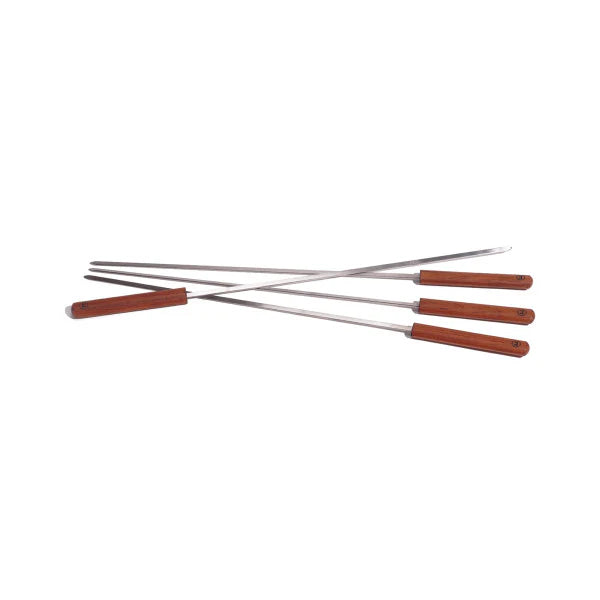 Outset Rosewood Collection Stainless Steel Skewers Set of 4