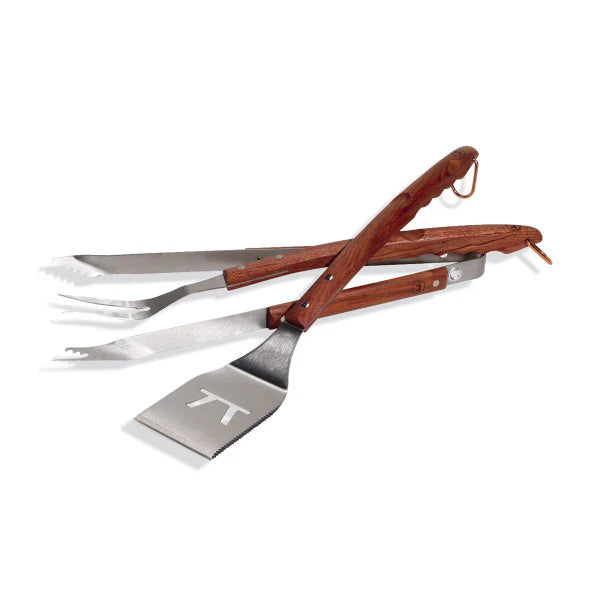 Outset Rosewood Collection 3-Piece BBQ Tool Set